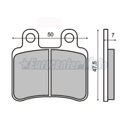 Pastillas de freno orgánicas Peugeot Elyseo, Elystar, Geopolis, Satelis, Jet force…