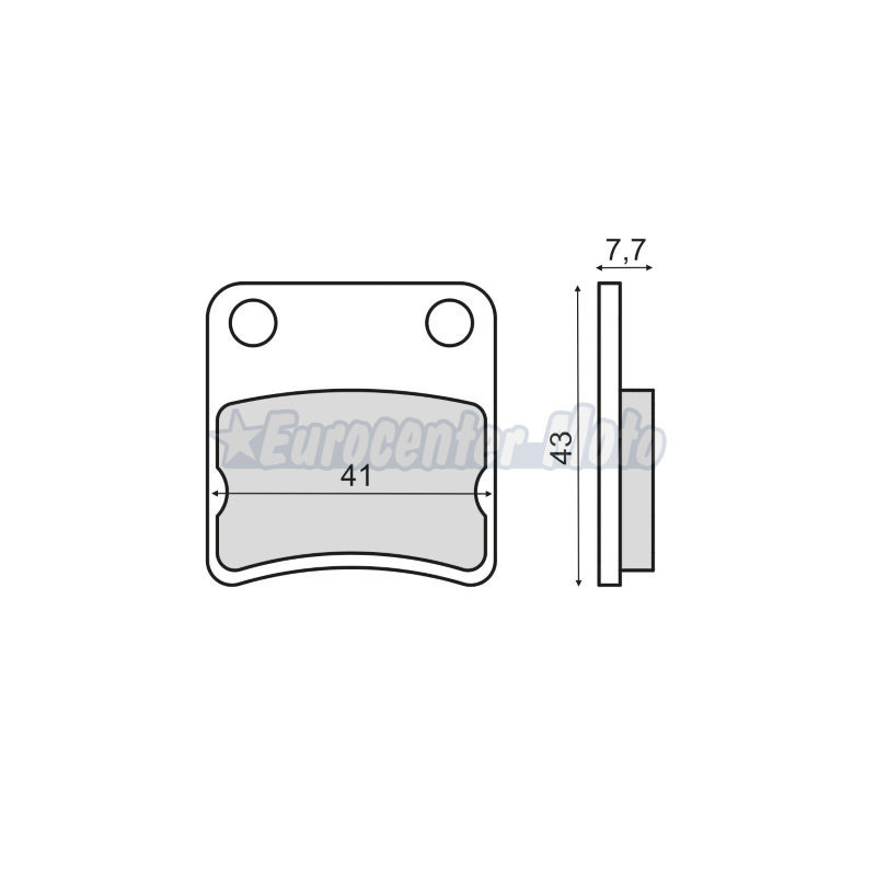 Pastillas de freno orgánicas Daelim E-Five, S-Five, Message…