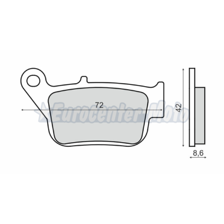 Pastillas de freno orgánicas Yamaha X-Max 125/250 traseras varios modelos