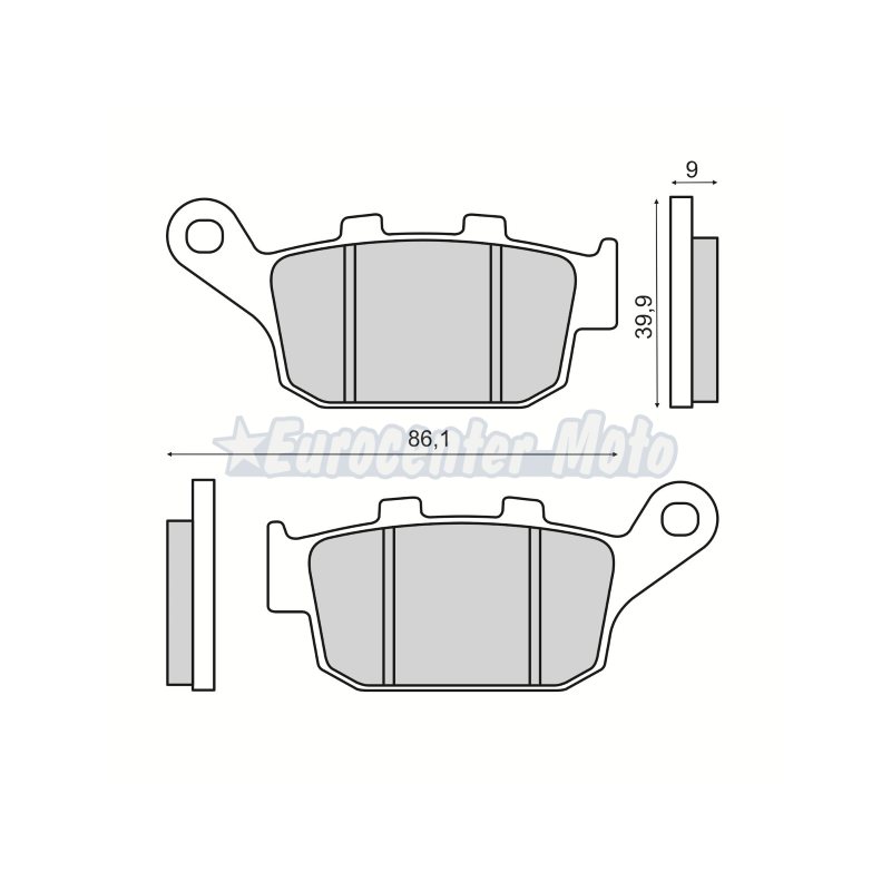 Pastillas de freno orgánicas Honda X-ADV 750, Kawasaki y Suzuki varios modelos
