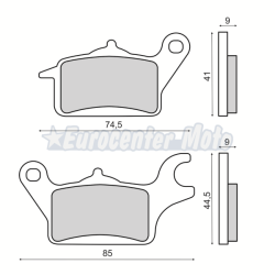 Pastillas de freno orgánicas Yamaha Tricity 125 delantera derecha