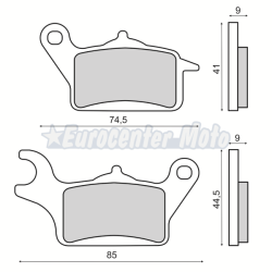 Pastillas de freno orgánicas Yamaha Tricity 125 delantera izquierda