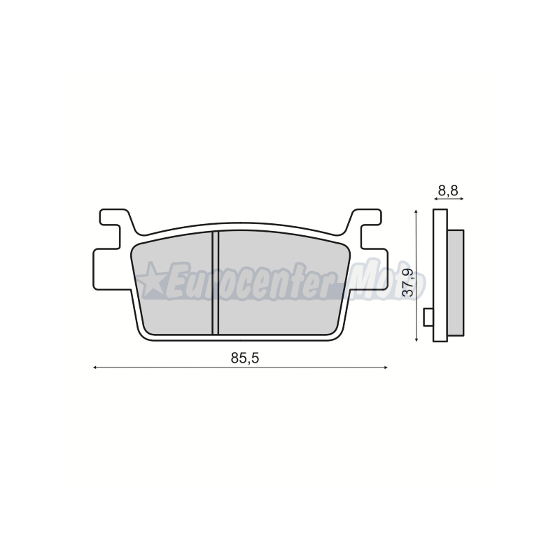 Pastillas de freno sinterizadas Kymco AK 550 traseras