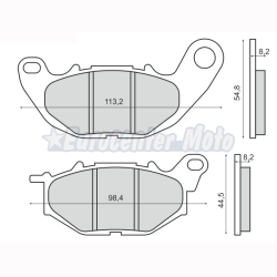 Pastillas de freno orgánicas delanteras Yamaha X-Max 300, MT-03…