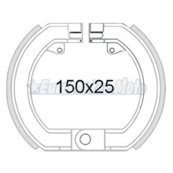 Zapatas de freno Vespa 150 Sprint, 150 GL, 160 GS, Rally 200. Delanteras