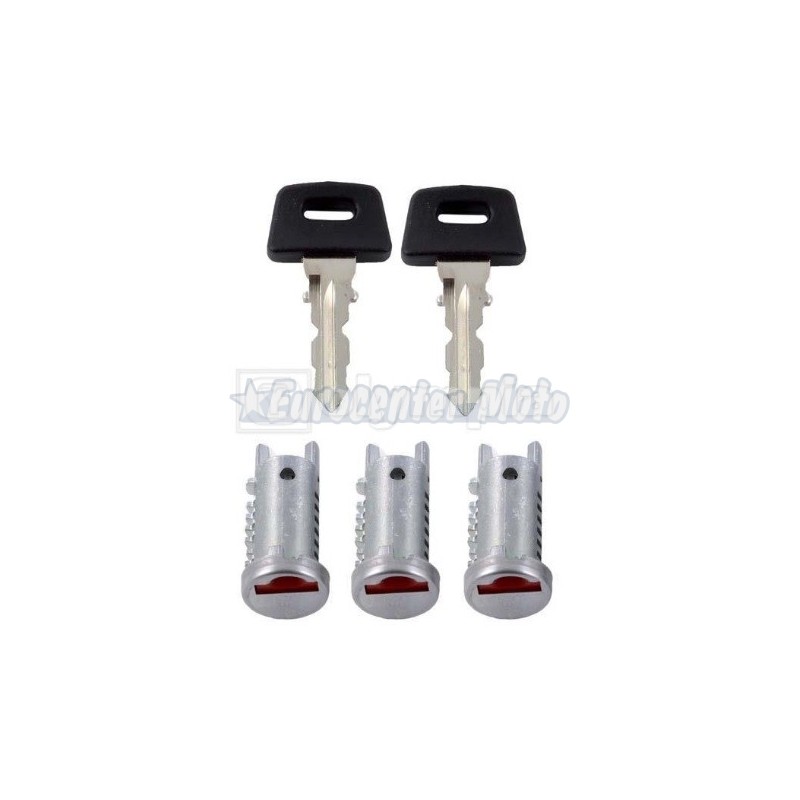 Llave contacto, guantera y asiento 3 bombines finos Vespa PX 125/150/200, T5, TX, Cosa...