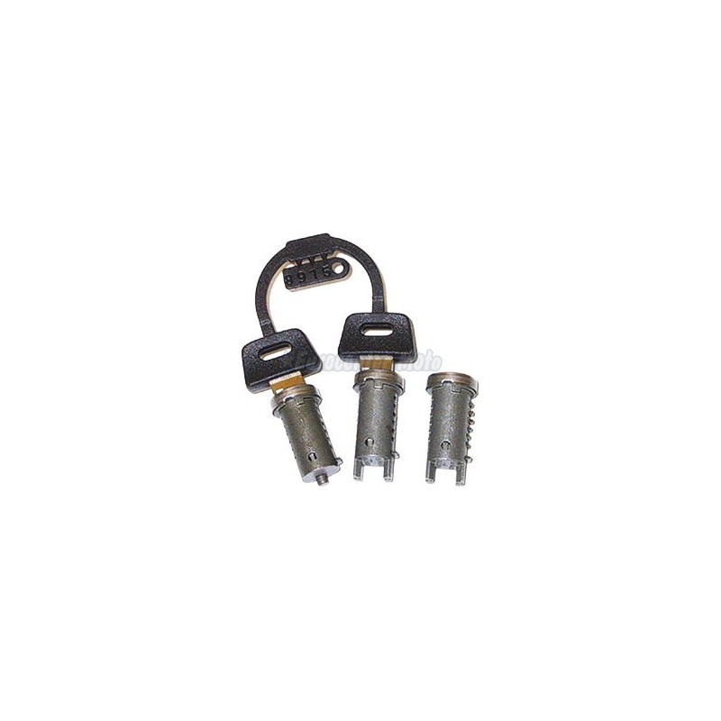 Llave contacto, guantera y asiento 3 bombines finos Piaggio Zip antigua hasta el 2000