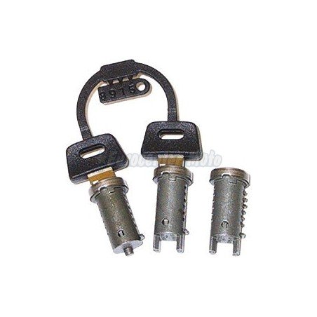 Llave contacto, guantera y asiento 3 bombines finos Piaggio Zip antigua hasta el 2000