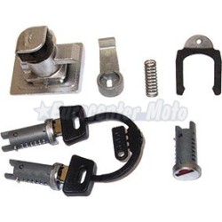 Kit Cerradura contacto, guantera y asiento Vespa PX 125/150/200 Iris, TX, T5, PK...Cromada