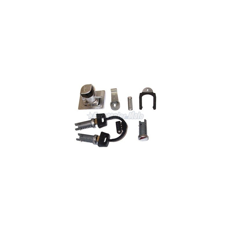 Kit Cerradura contacto, guantera y asiento Vespa PX 125/150/200 Iris, TX, T5, PK...Cromada