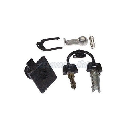 Cerradura contacto, guantera y asiento Vespa PX 125/150/200 Iris, TX, T5, PK...Negra