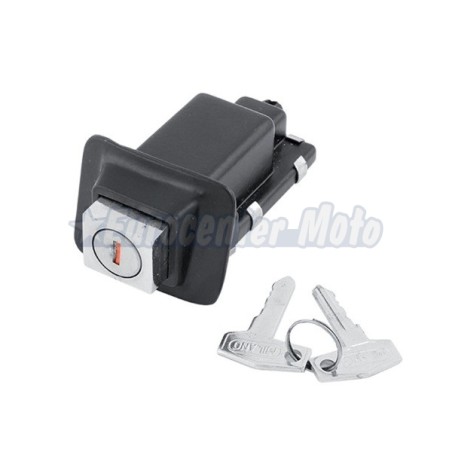 Cerradura asiento con llave Vespa 200 DN, DS y CL. Negra