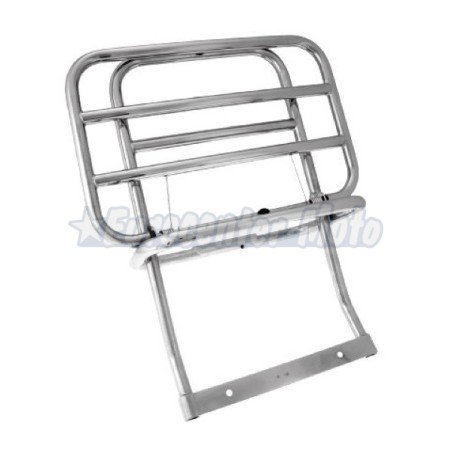 Portaequipajes trasero cromado con cepo Vespa PX 125/150/200, Iris, DN, DS, CL y LML