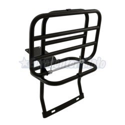 Portaequipajes trasero negro con cepo Vespa PX125/150/200, Iris, DN, DS, CL y LML