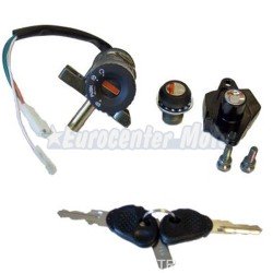 Kit cerradura contacto, sillín y guantera Aprilia SR 50 R Factory de 2004 a 2008