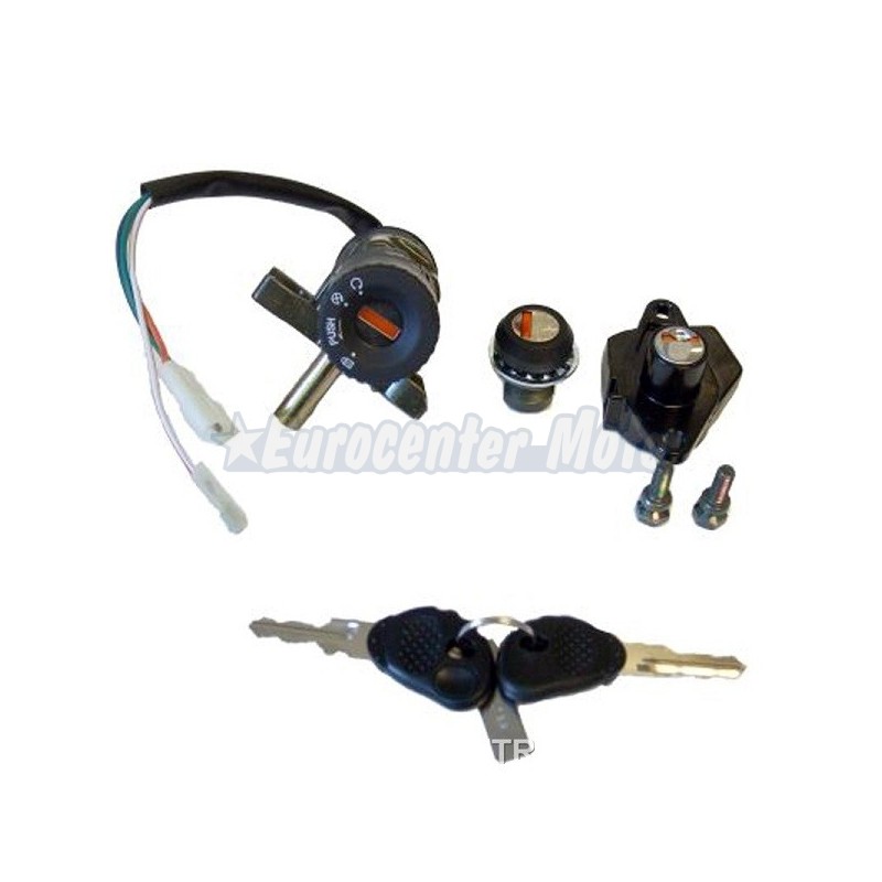 Kit cerradura contacto, sillín y guantera Aprilia SR 50 R Factory de 2004 a 2008