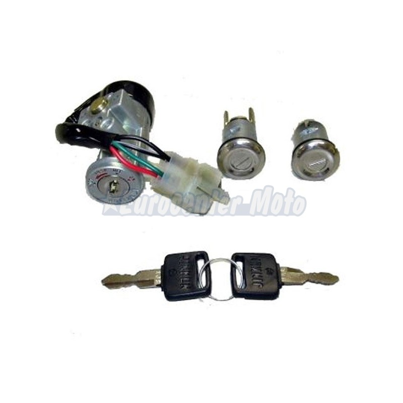 Kit cerradura contacto, sillín y guantera Honda Vision 50 y Kymco DJ 50