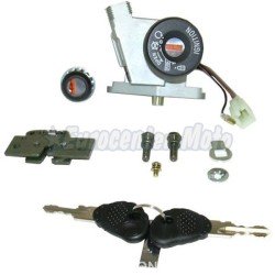 Kit cerradura contacto, sillín y guantera Derbi Atlantis 50 2T hasta 2005 y Atlantis 100