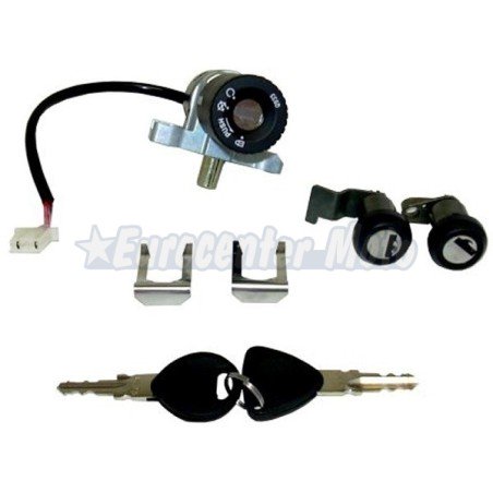 Kit cerradura contacto, sillín y guantera Honda @ 125-150