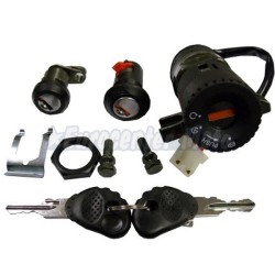 Kit cerradura contacto, sillín y guantera Honda SH 125-150 carburación hasta 2004