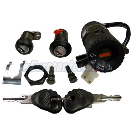 Kit cerradura contacto, sillín y guantera Honda SH 125-150 carburación hasta 2004