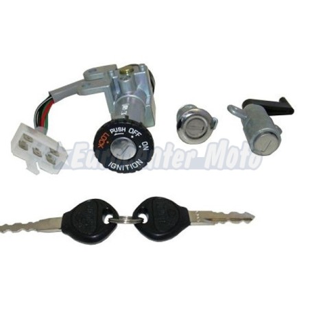 Kit cerradura contacto, sillín y guantera Kymco People 50-125 hasta 2015