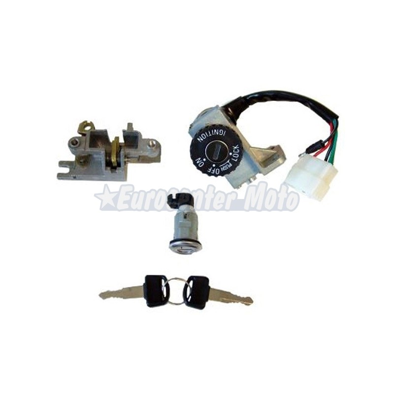 Kit cerradura contacto y sillín Kymco Agility 125 llanta 12