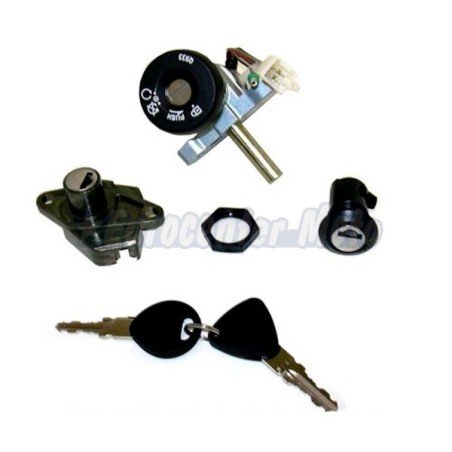 Kit cerradura contacto, sillín y guantera Malaguti F15 Firefox 50, F18 Warrior 125-150