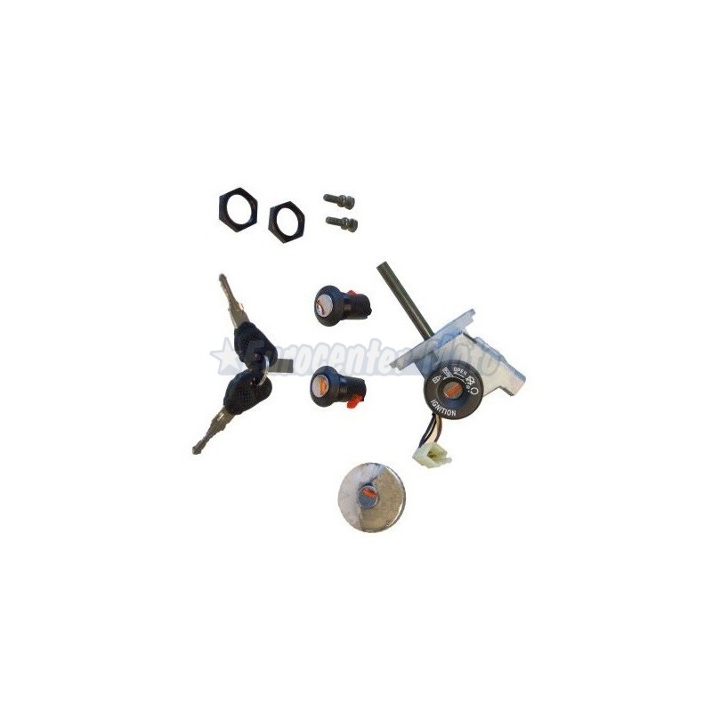 Kit cerradura contacto, sillín y guantera Malaguti Madison 125-250 hasta 2005, 150-200-400 hasta 2003