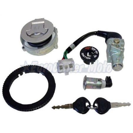 Kit cerradura contacto, sillín y depósito Kymco Dink 50-125-150-200 hasta 2006