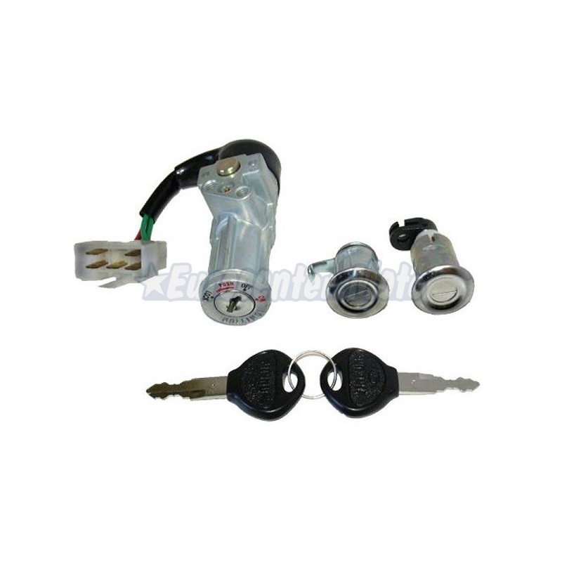 Kit cerradura contacto, sillín y guantera Kymco KB 50 y K12 50 del 95 a 2000