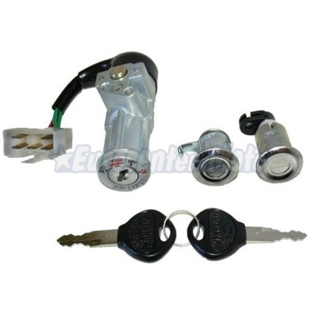 Kit cerradura contacto, sillín y guantera Kymco KB 50 y K12 50 del 95 a 2000