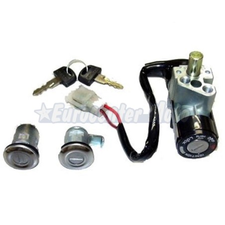 Kit cerradura contacto, sillín y guantera Honda SH 50 Scoopy del 96 al 2002 y SH Scoopy 100