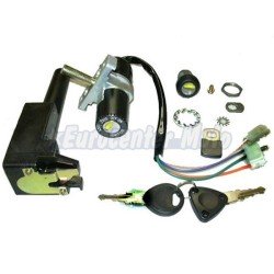 Kit cerradura contacto, sillín y guantera Aprilia SR 50 Racing/www/Stealth/Sport/Netscaper 50 del 94 al 2002 y Rally 50