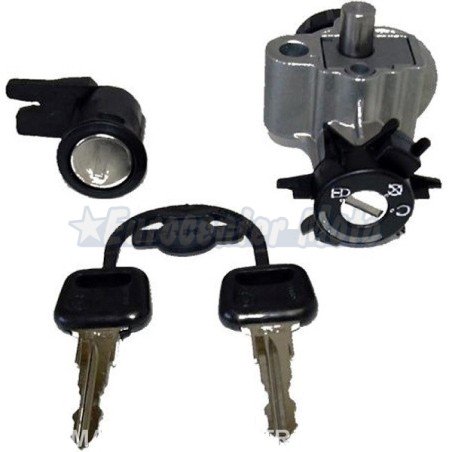 Kit cerradura contacto y sillín Peugeot Speedfight 1 y 2 50 primera serie y Trekker 50-100