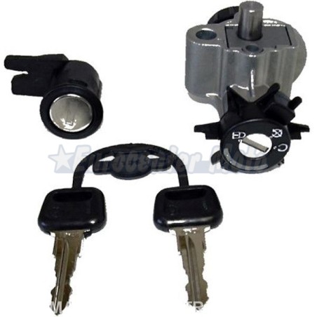 Kit cerradura contacto y sillín Peugeot Speedfight 1 y 2 y Trekker 50/100