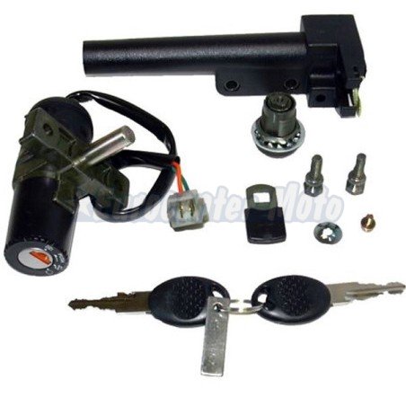 Kit cerradura contacto, sillín y guantera Aprilia SR 50 Motor Piaggio inyección (Ditech, Street, SR ie…)