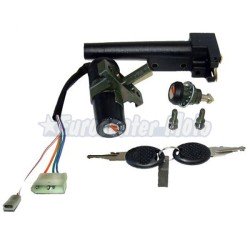 Kit cerradura contacto, sillín y guantera Aprilia Scarabeo 2T DD y Scarabeo Street 50 hasta 2009