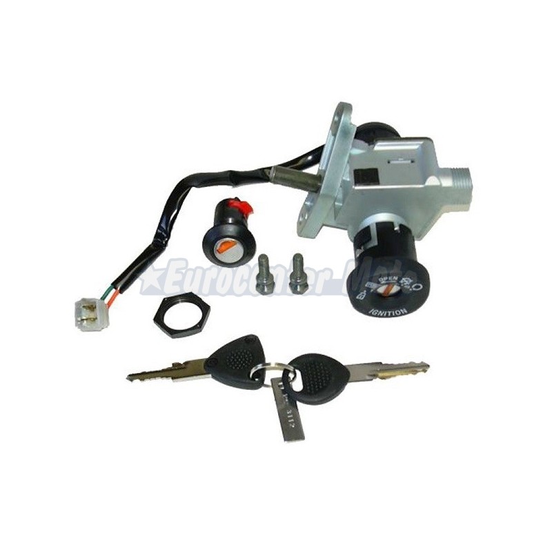 Kit cerradura contacto y guantera Aprilia Scarabeo 125-150-200 motor Rotax y motor Piaggio