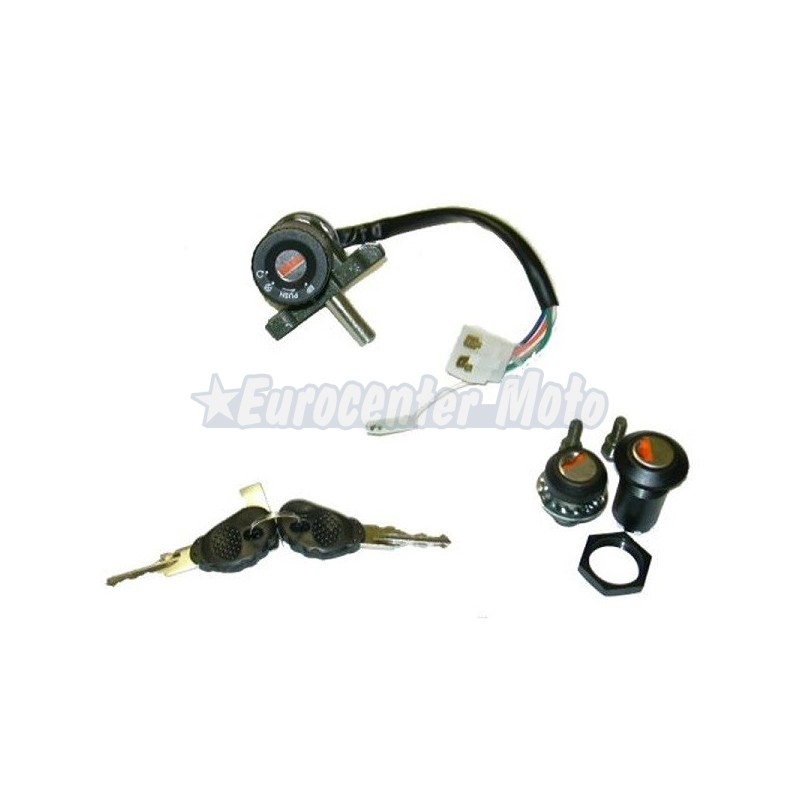 Kit cerradura contacto y sillín Aprilia Mojito Custom 50 desde 2004 y Habana/Mojito 125 hasta 2003