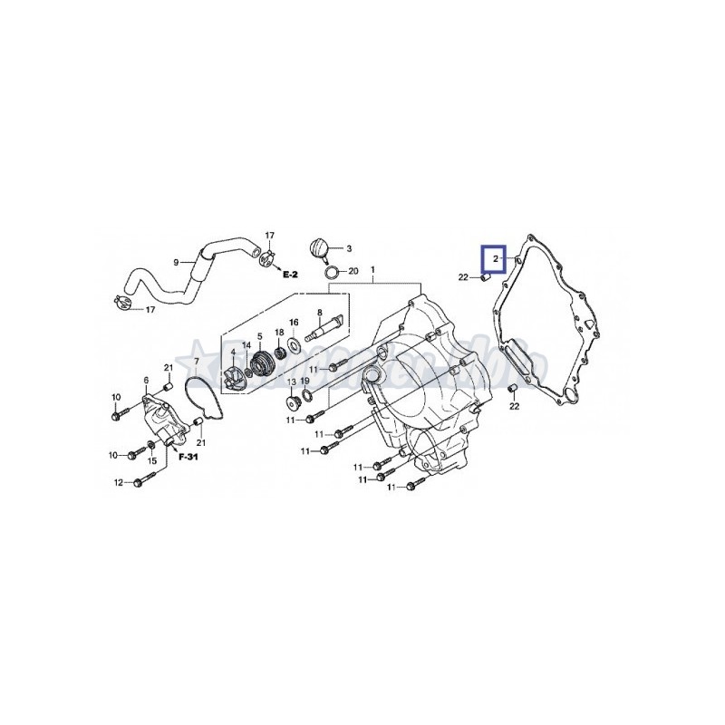 Junta tapa encendido Honda SH 300I de 2007 a 2017