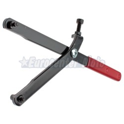 Herramienta universal para bloquear poleas y campanas con pins de 5 y 9mm. Apertura 50-140