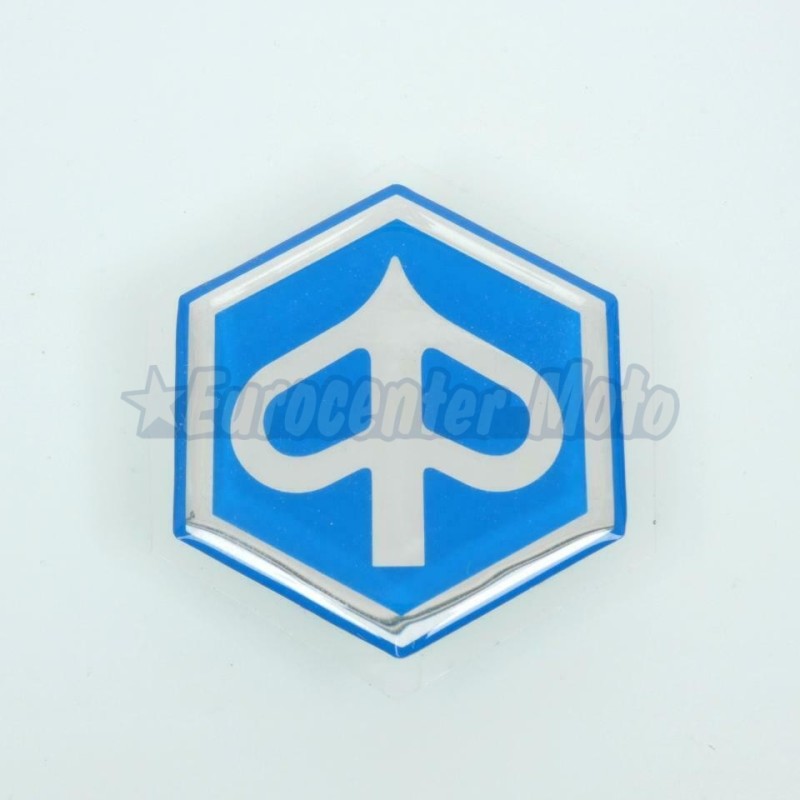Emblema adhesivo frontal Vespa, Piaggio y Vespino. 33mm