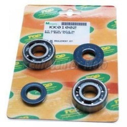 Kit cojinetes y retenes cigueñal Top motores Minarelli/Yamaha scooter 50 2T