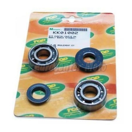 Kit cojinetes y retenes cigueñal Top motores Minarelli/Yamaha scooter 50 2T