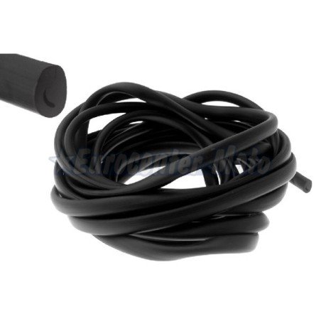 Goma bordón escudo frontal Vespa. 1 metro