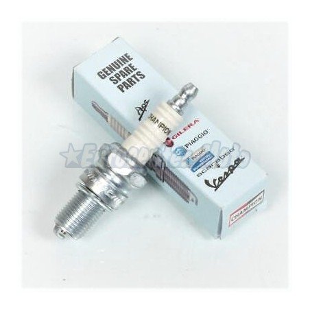 Bujía Original Piaggio P4M (N4C, B7ES). Cuello largo estándar