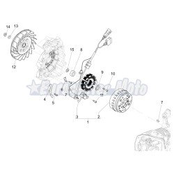 Stator Original Piaggio Fly, Liberty, LX/S 125 3V i.e