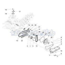 Patin fijo tensor cadena Original Motores Piaggio 125 4T 3V I.E Aire