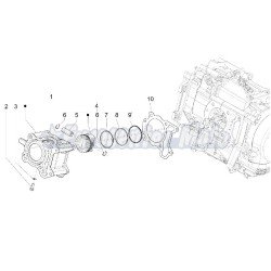 Junta base cilindro Original Piaggio Medley, Vespa GTS 125. 4mm